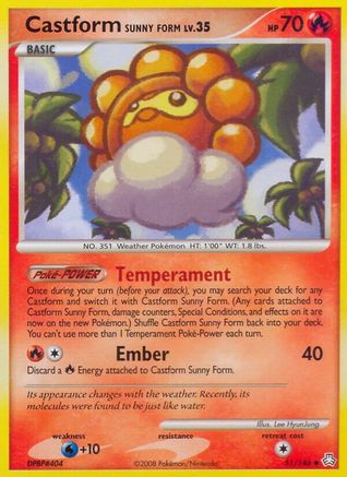 Castform Sunny Form 051  Legends Awakened - Uncommon