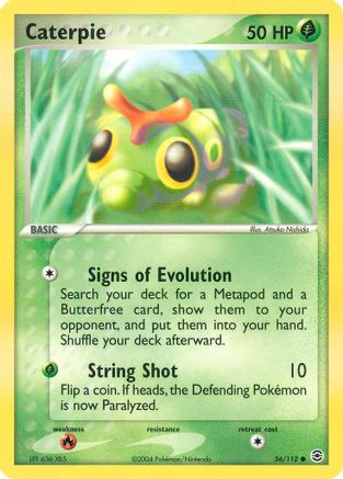 Caterpie 056/112  - Reverse Holofoil FireRed & LeafGreen - Common