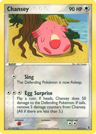 Chansey 019  - Reverse Holofoil FireRed & LeafGreen - Rare