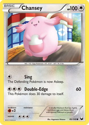 Chansey (80) 080  Dark Explorers - Common