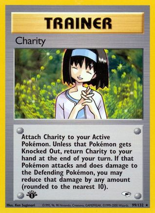 Charity 099/132  - 1st Edition Gym Heroes - Rare