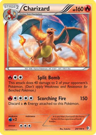 Charizard 020/149  - Holofoil Boundaries Crossed - Holo Rare
