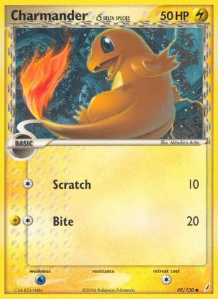 Charmander (Delta Species) 049/100  Crystal Guardians - Common