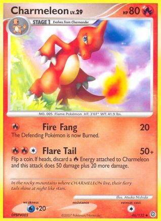 Charmeleon 046/132  - Reverse Holofoil Secret Wonders - Uncommon