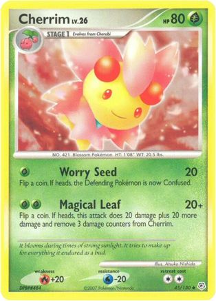 Cherrim 045/130  - Reverse Holofoil Diamond and Pearl - Uncommon