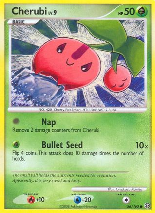 Cherubi 056/100  - Reverse Holofoil Stormfront - Common
