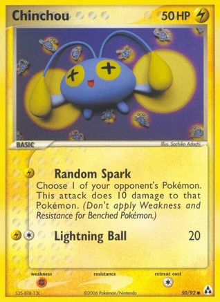 Chinchou 050/92  Legend Maker - Common