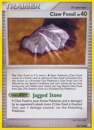 Claw Fossil 138  Legends Awakened - Common