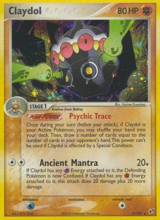 Claydol 005  - Reverse Holofoil Deoxys - Holo Rare