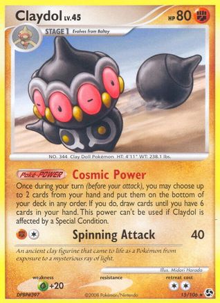 Claydol 015/106  Great Encounters - Rare