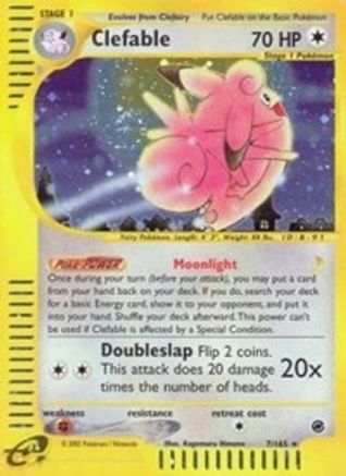 Clefable (7) 007  - Holofoil Expedition - Holo Rare