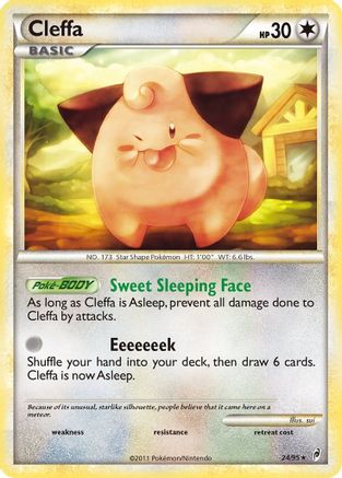 Cleffa 024  - Reverse Holofoil Call of Legends - Rare