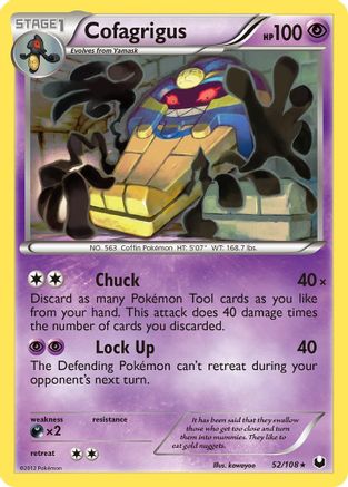 Cofagrigus 052  - Reverse Holofoil Dark Explorers - Rare