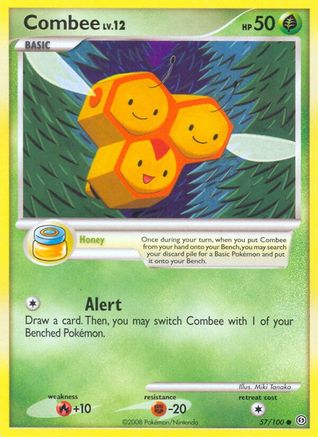 Combee 057  - Reverse Holofoil Stormfront - Common