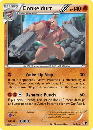 Conkeldurr 067  XY Base Set - Rare
