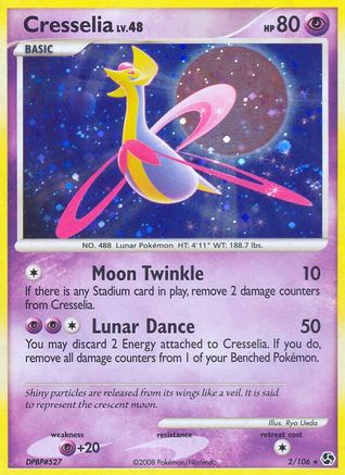 Cresselia 002  - Holofoil Great Encounters - Holo Rare