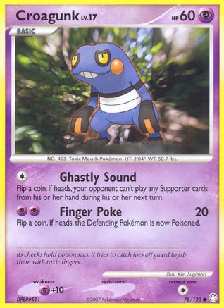 Croagunk 078/123  - Reverse Holofoil Mysterious Treasures - Common