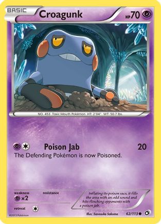 Croagunk 062  Legendary Treasures - Common