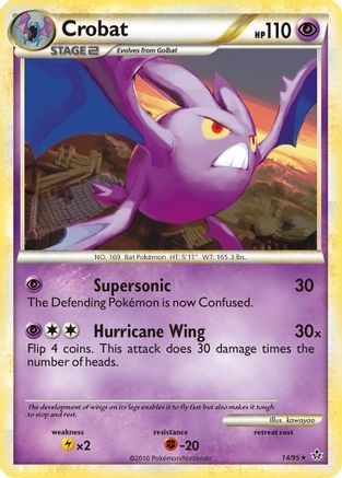 Crobat 014  Unleashed - Rare