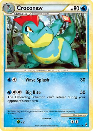 Croconaw 041  - Reverse Holofoil Call of Legends - Uncommon
