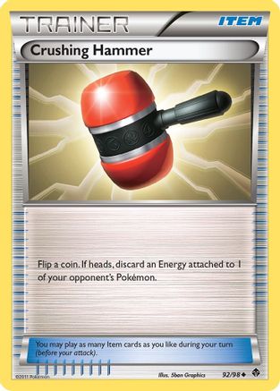 Crushing Hammer 092  - Reverse Holofoil Emerging Powers - Uncommon