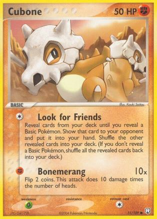 Cubone 051/109  Team Rocket Returns - Common