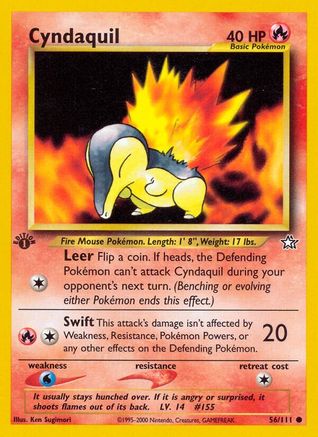 Cyndaquil (56) 056/111  - Unlimited Neo Genesis - Common