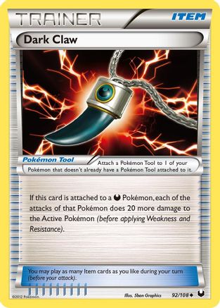 Dark Claw 092/108  Dark Explorers - Uncommon