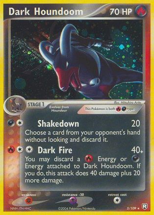 Dark Houndoom 005/109  Team Rocket Returns - Holo Rare