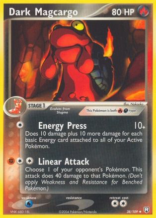 Dark Magcargo 038  Team Rocket Returns - Uncommon