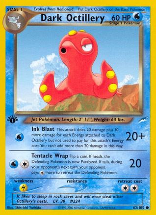 Dark Octillery 062/105  - Unlimited Neo Destiny - Common