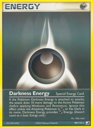 Darkness Energy (Special) 096  - Reverse Holofoil Unseen Forces - Rare