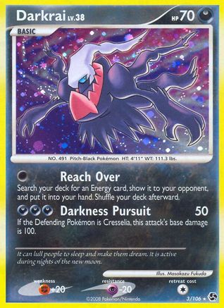 Darkrai (3) 003  - Holofoil Great Encounters - Holo Rare