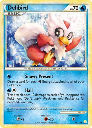 Delibird 039  HeartGold SoulSilver - Uncommon