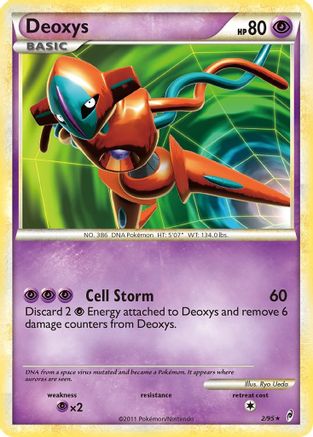 Deoxys 002  - Reverse Holofoil Call of Legends - Holo Rare