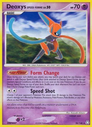 Deoxys Speed Forme 026  Legends Awakened - Rare