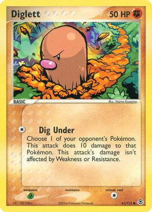 Diglett 061/112  FireRed & LeafGreen - Common