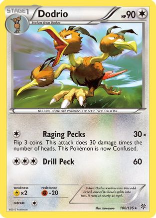 Dodrio 100  Plasma Storm - Rare