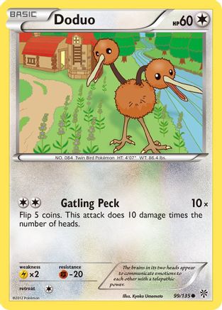 Doduo 099  Plasma Storm - Common