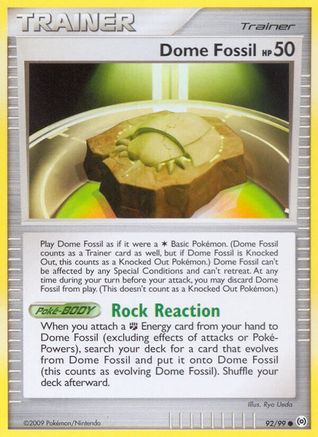 Dome Fossil 092  Arceus - Common