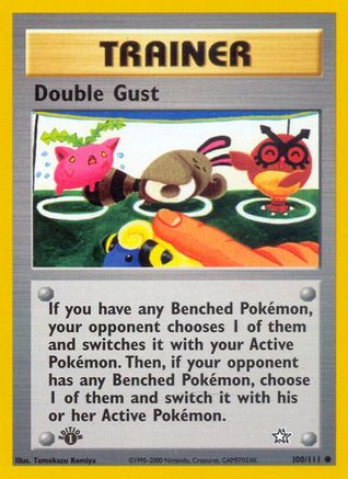 Double Gust 100/111  - 1st Edition Neo Genesis - Common