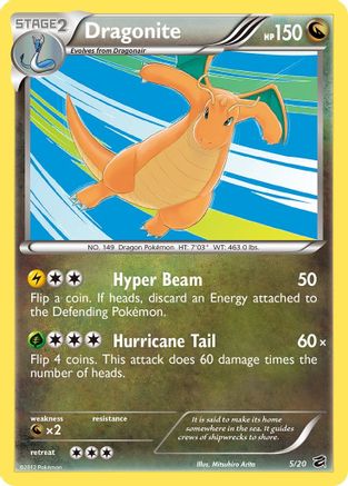 Dragonite 005/20  - Holofoil Dragon Vault - Holo Rare