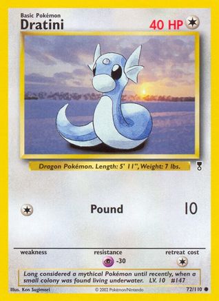 Dratini 072/110  - Reverse Holofoil Legendary Collection - Common