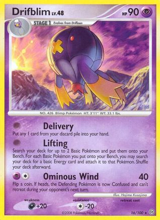 Drifblim 016  - Reverse Holofoil Stormfront - Rare