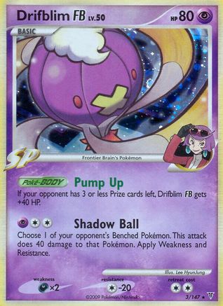 Drifblim FB 003  - Holofoil Supreme Victors - Holo Rare