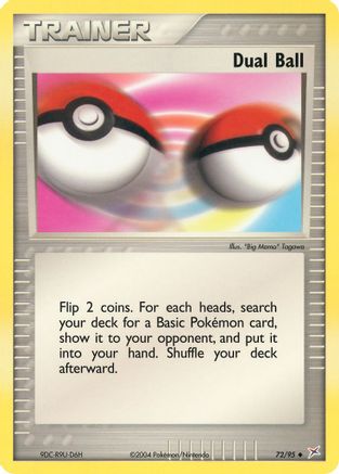 Dual Ball 072  - Reverse Holofoil Team Magma vs Team Aqua - Uncommon