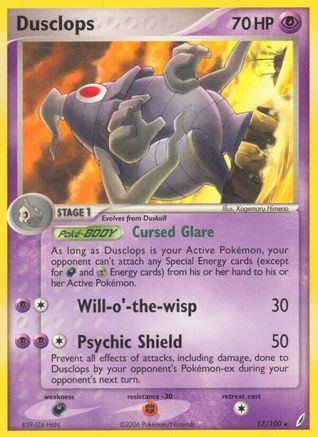 Dusclops 017/100  Crystal Guardians - Rare