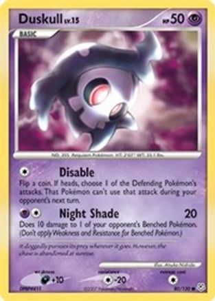 Duskull 080/130  Diamond and Pearl - Common