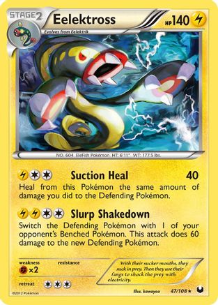 Eelektross 047  - Reverse Holofoil Dark Explorers - Holo Rare