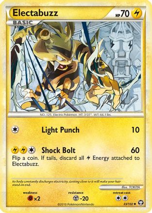 Electabuzz 033/102  - Reverse Holofoil Triumphant - Uncommon